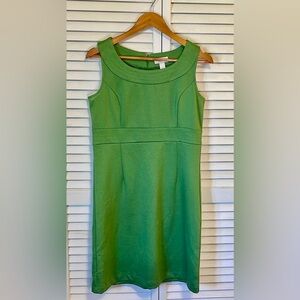 Vintage Inspirited Loft green scoop neck dress Size 6